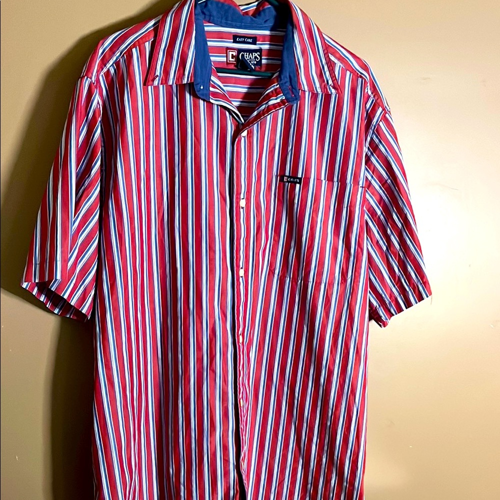 😄Vintage Striped short sleeve shirt easy care